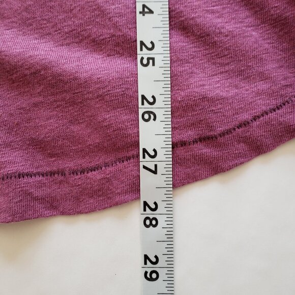 Free People Womens Top Small Purple Tank Love Language Linen Flowy Asymmetrical - Picture 15 of 16